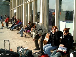 Jonny, Carla & Gemma at Geneva Airport