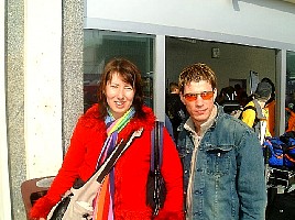 Me and Joo at Geneva Airport